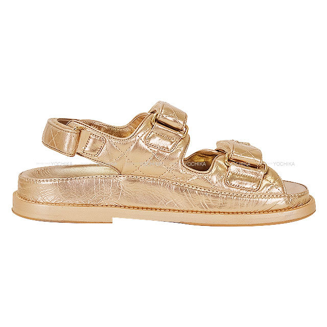 CHANEL シャネル サンダル チェーン ココマーク マトラッセ