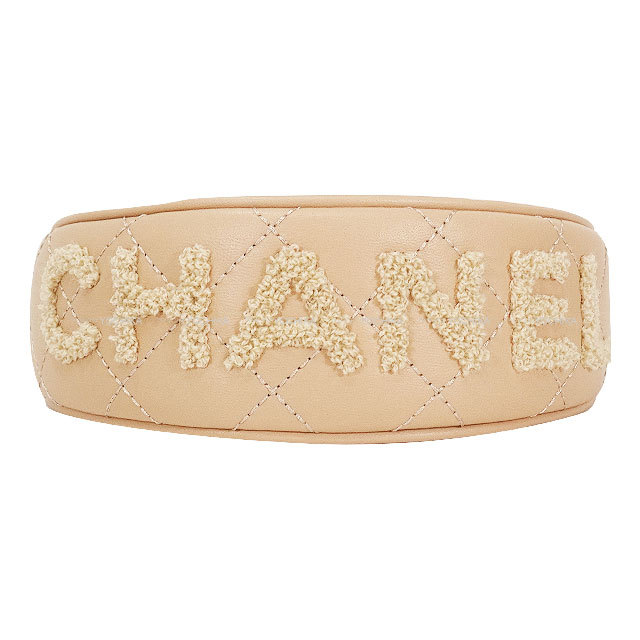 CHANEL シャネル ロゴ マトラッセ ラムスキン カチューシャ CHANEL シャネル カチューシャ ヘアアクセサリー マトラッセ
