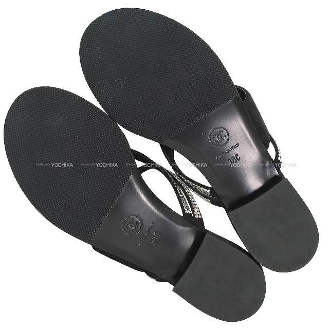 値下げ　シャネル　CHANEL サンダル　黒　38.5 CHANEL - シャネル CHANEL サンダルの通販 by KOMEHYO ONLINE