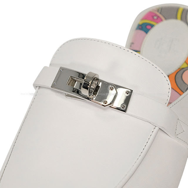 HERMES エルメス オヴァシオン ケリーサンダル ホワイト25cm HERMES エルメス オヴァシオン ケリーサンダル ホワイト25cm