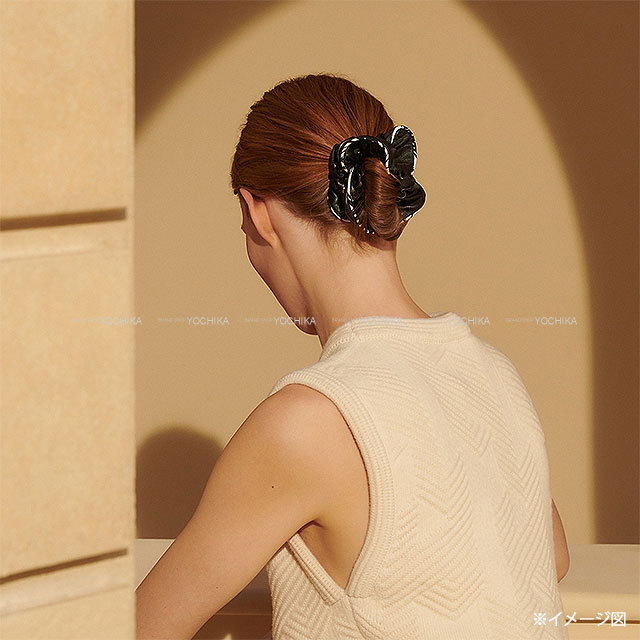 HERMES エルメス ヘアアクセサリー シュシュ クラウディア