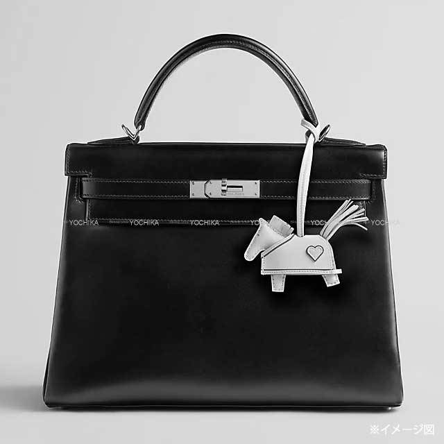 HERMES エルメス バッグチャーム ロデオ ロベオ クール PM 黒