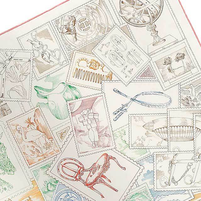 2025年春夏 HERMES エルメス スカーフ カレ90 フォーブルの切手