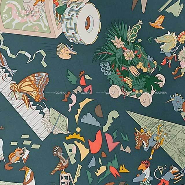 2025年秋冬 HERMES エルメス スカーフ カレ90 アカデミア イピカ 黒  