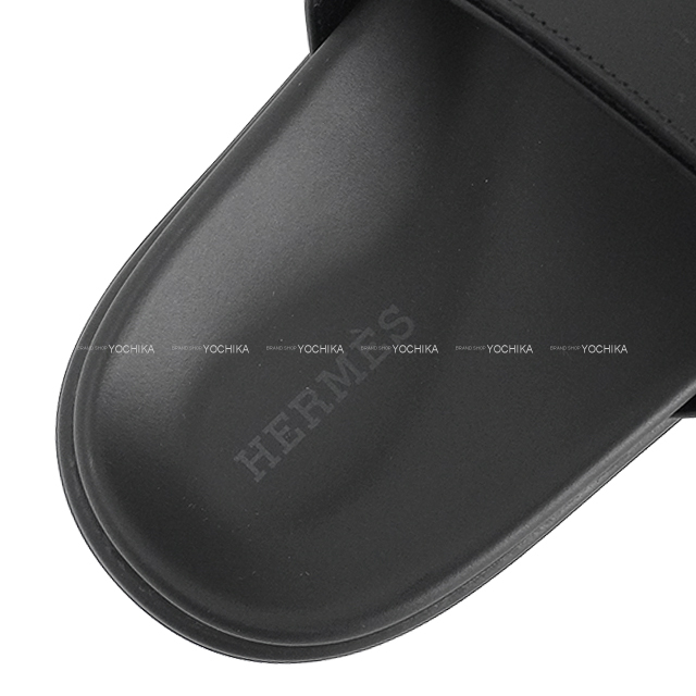 HERMES エルメス サンダル シプレ 黒 (ブラック) カーフ 24cm