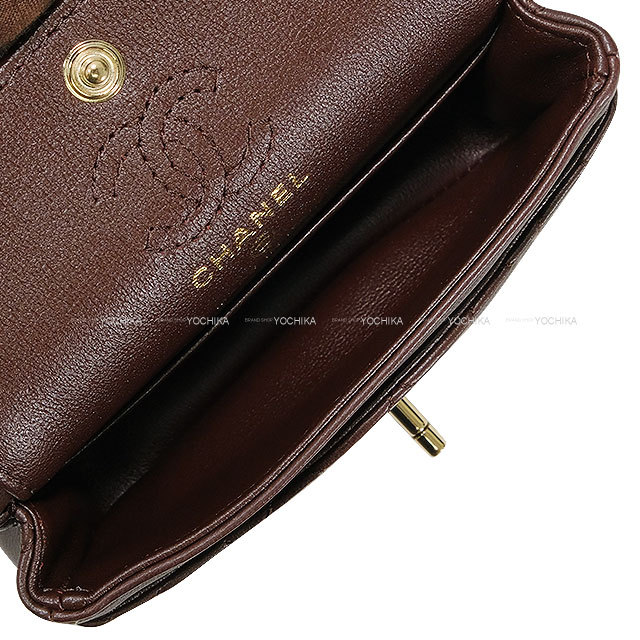 シャネル ラムスキン マトラッセ チェーン ショルダー バッグ ブラウン 2024-2025年 メティエダールコレクション CHANEL シャネル バッグ