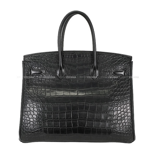 HERMES エルメス ハンドバッグ バーキン35 トリオ 黒 (ブラック