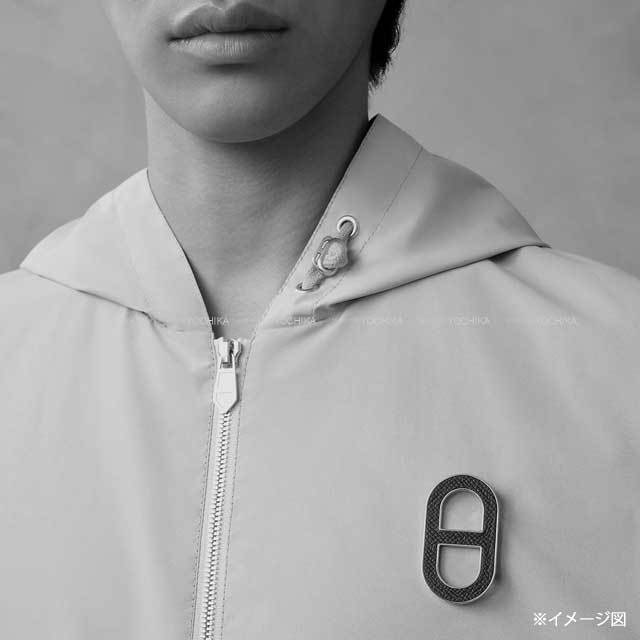 HERMES エルメス ブローチ シェーヌダンクル ブルーフランス