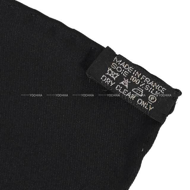 HERMES エルメス スカーフ カレ70 プリーズ チェックイン 黒/セピア