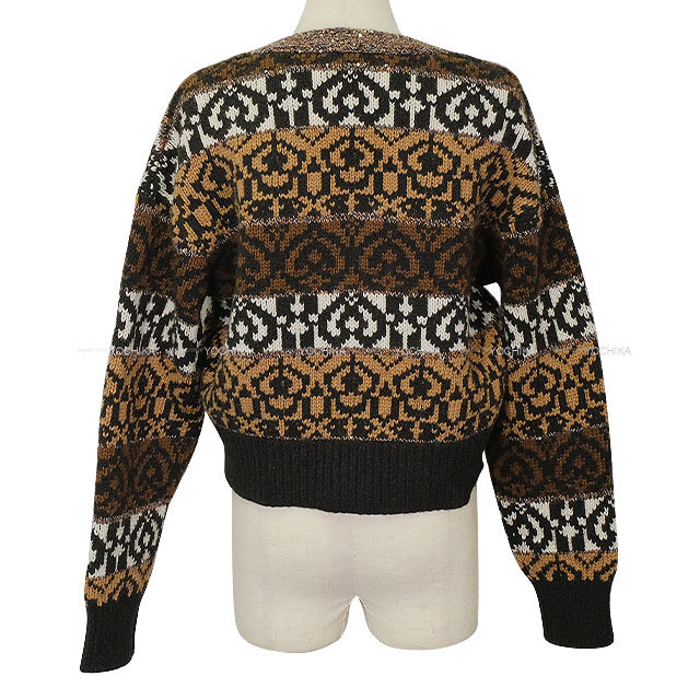 2019年秋冬 CHANEL シャネル カーディガン ニット ブラウン/白