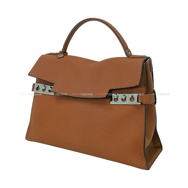 Delvaux デルヴォー ハンドバッグ タンペート L タン ダービーグレイン