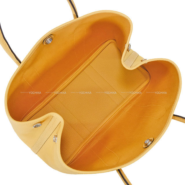 エルメス　ガーデンパーティ　pm 未使用品　パイユ エルメス ガーデンパーティ30/TPM ゴールド ネゴンダ シルバー金具