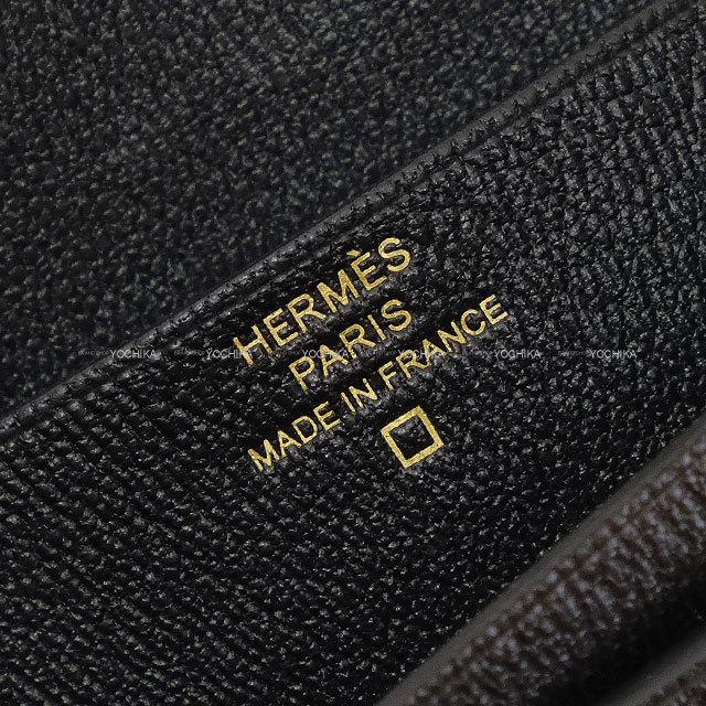 HERMES エルメス 長財布 ベアンスフレ 黒 (ブラック