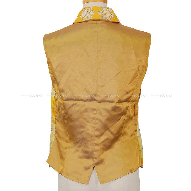 HERMES エルメス ベスト ヴィンテージ ポケット中綿 ジップ 冬の火 雪