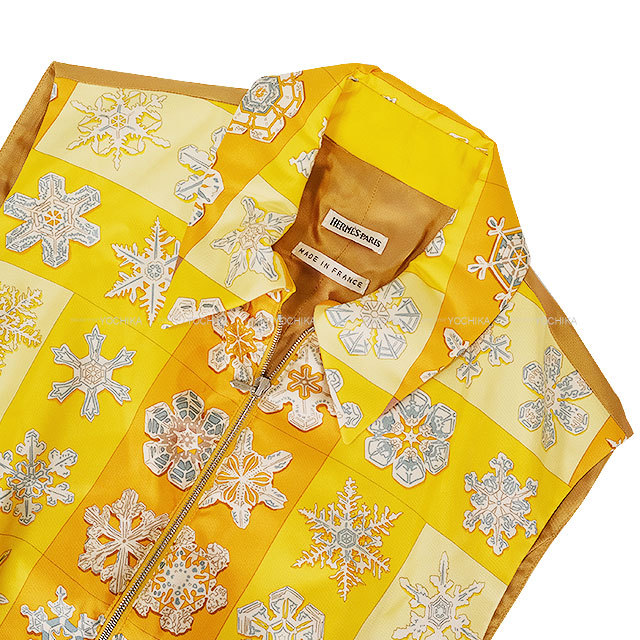 【ヴィンテージ】HERMÈS エルメス　マルジェラ期　中綿入りベスト　美品 HERMES エルメス ベスト ヴィンテージ ポケット中綿 ジップ 冬の火 雪