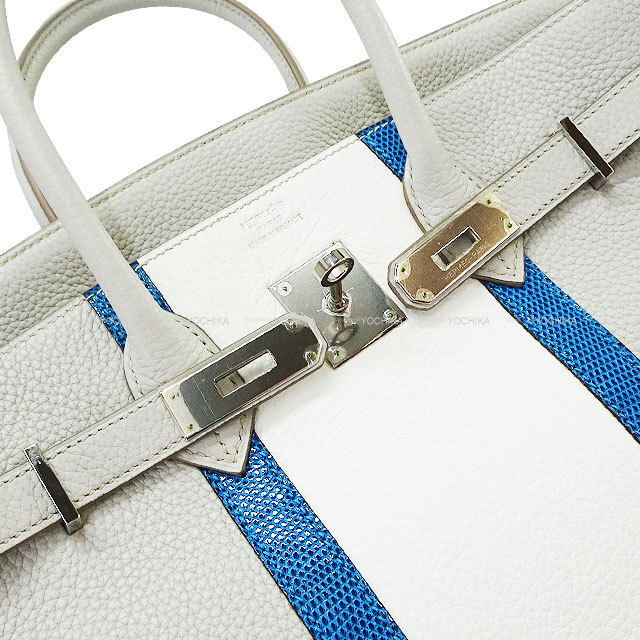 HERMES エルメス ハンドバッグ バーキン35 クラブ グリスパール