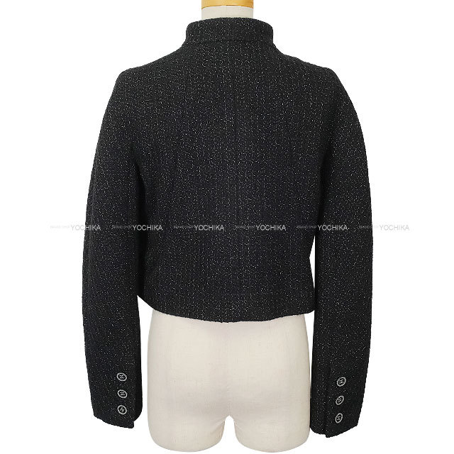 良品●シャネル ジャケット CHANEL 黒色基調　42 ココボタン 2024年秋冬 CHANEL シャネル レディース ツイードジャケット