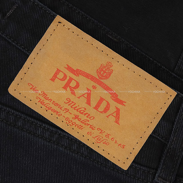 渋谷並木橋店】PRADA プラダ オーバーオール ロゴプレート デニム 黒