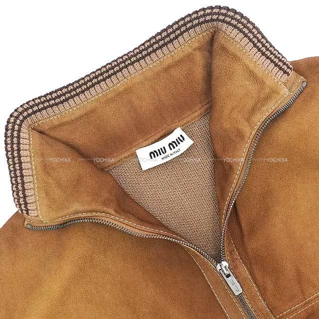 渋谷並木橋店】Miu Miu ミュウミュウ カーディガン ウール レザー