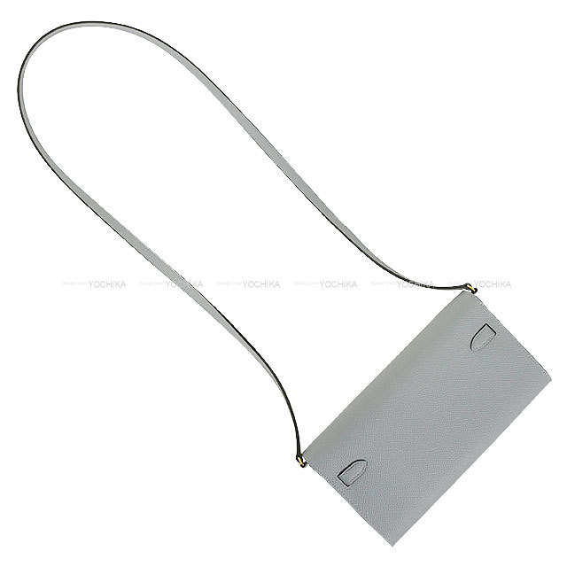 エルメス ケリーウォレット ロング トゥーゴー グリパンタン/シルバー金具 エプソン K刻印 財布 HERMES - エルメス ケリーウォレット ロング トゥーゴー グリパンタン