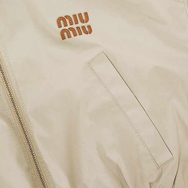 H*A様 MIU MINIコットンブルゾン Miu Miu ミュウミュウ ブルゾン パナマコットン クロップド ジャケット