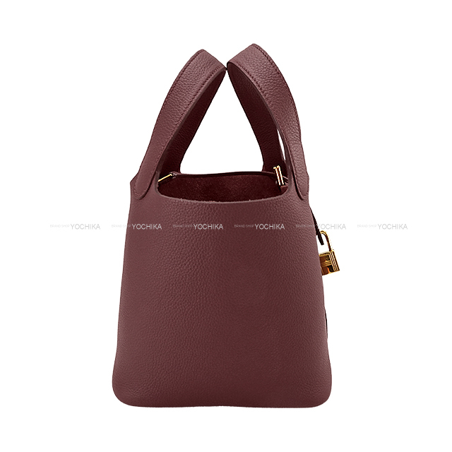HERMES エルメス ハンドバッグ ピコタンロック 18 PM ボルドー