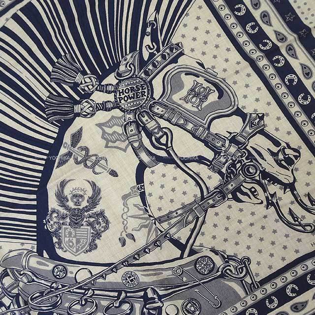 HERMES エルメス スカーフ カレ カレH65 シュヴァル パンク