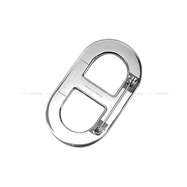 新品エルメス　シェーヌダンクル　ブローチ　ブラック 保護シール付き HERMES（エルメス） ブローチ シェーヌダンクル CHAINE D'ANCLE