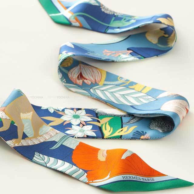 【新品未使用】エルメス　ツイリー　プレシャス・パラダイス ランク N 新品 HERMÈS エルメス ツイリー プレシャス