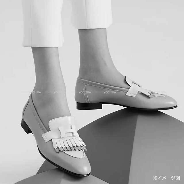 HERMES エルメス モカシン ロワイヤル 白 (ホワイト)/マルチ