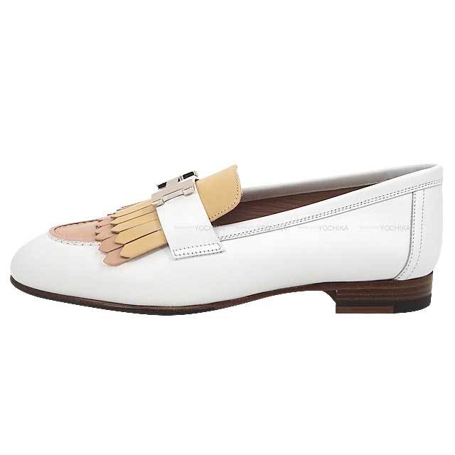 HERMES エルメス モカシン ロワイヤル 白 (ホワイト)/マルチ