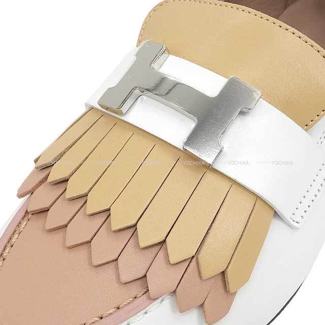 HERMES エルメス モカシン ロワイヤル 白 (ホワイト)/マルチ