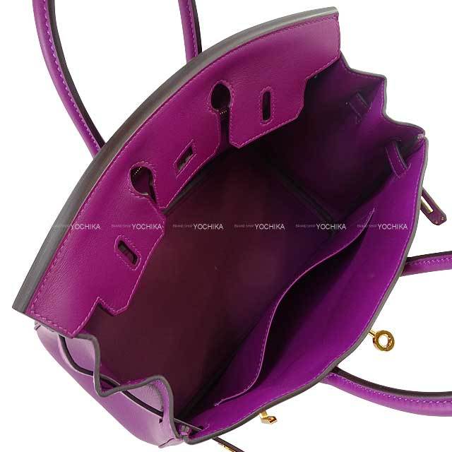 HERMES エルメス ハンドバッグ バーキン25 アネモネ スイフト ゴールド