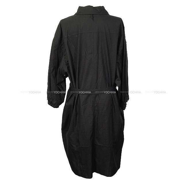 HERMES エルメス ドレス シャツドレス モザイクモチーフ セリエボタン