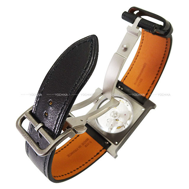 HERMES エルメス 腕時計 メンズ 自動巻き Hウォッチ 34mm HH5.841 黒