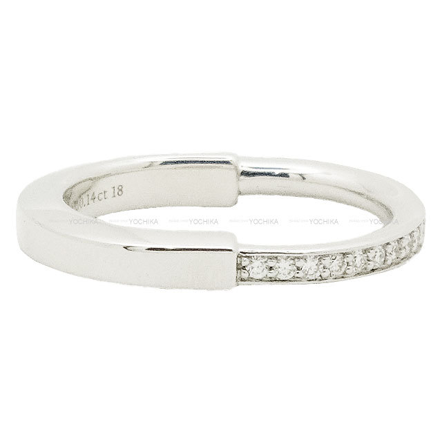 TIFFANY&Co. ティファニー リング・指輪 ロック ハーフ シルバー K18