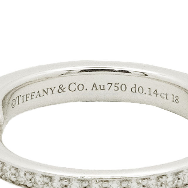 TIFFANY&Co. ティファニー リング・指輪 ロック ハーフ シルバー K18