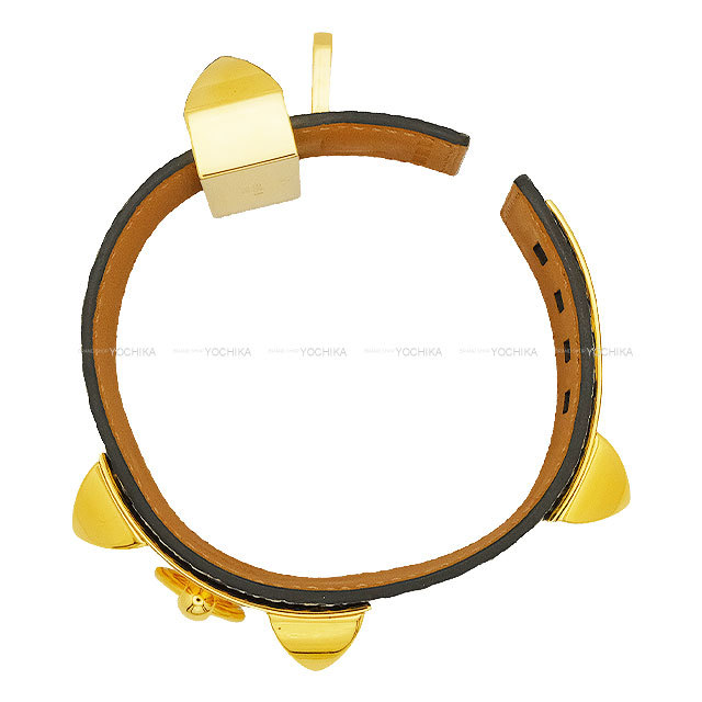 HERMES エルメス ブレスレット コリエドシアン #T2 オンブレ リザード