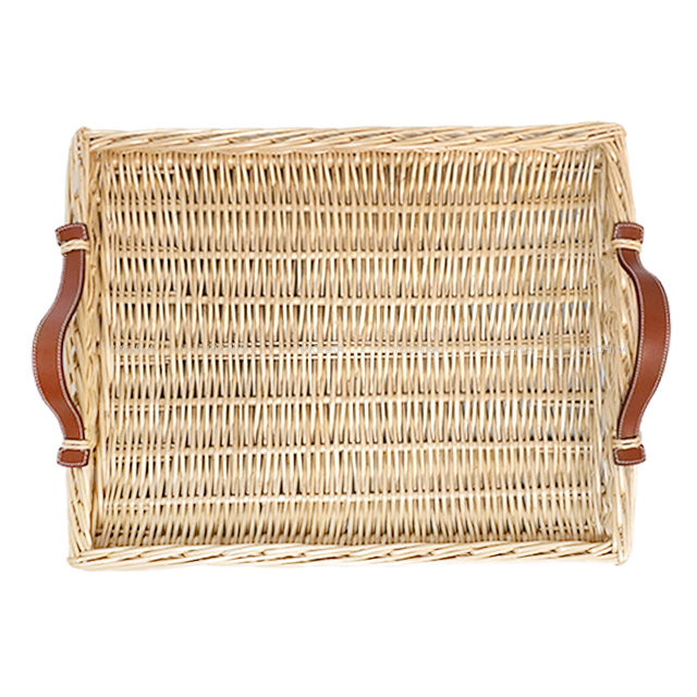 HERMES エルメス オズレ ピクニック トレー ガラス付き ミディアム