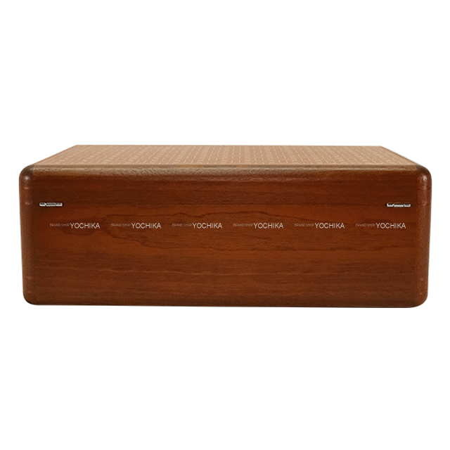 HERMES エルメス 時計 ジュエリーボックス ブラウン ウッド シルバー