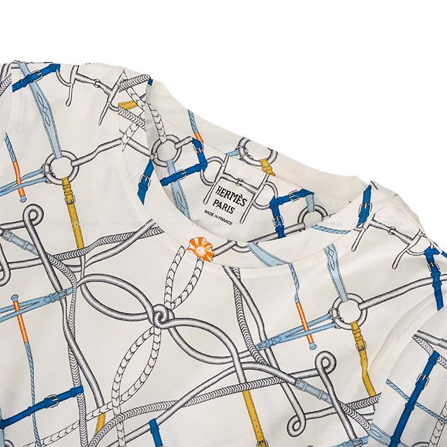 2021年 春夏 HERMES エルメス 半袖シャツ レディース 完璧なコース 白