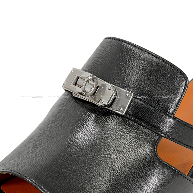 HERMES エルメス サンダル レディース キャンディ 黒 (ブラック