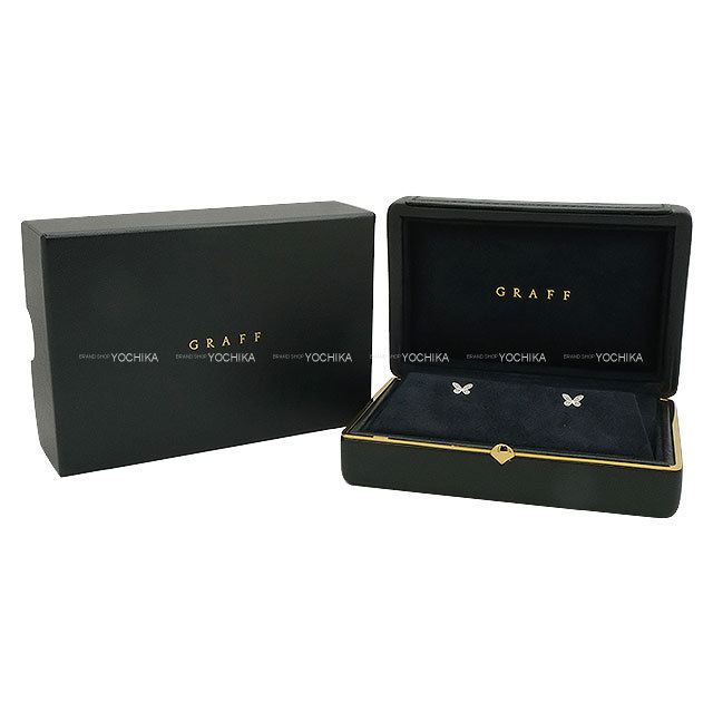 GRAFF グラフ ピアス パヴェ バタフライ ミニ スタッド K18WG