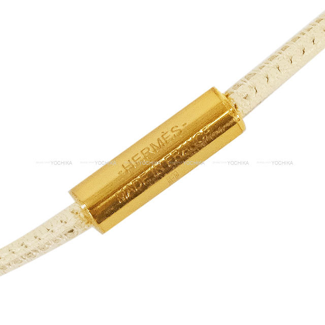 HERMES エルメス ネックレス ループ ナタ ゴールド金具 新品同様【中古】