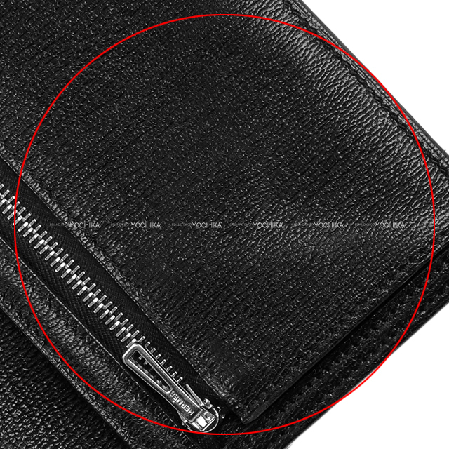 渋谷並木橋店】HERMES エルメス 二つ折り財布 ベアンコンパクト 黒