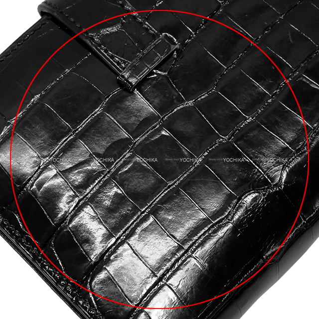 渋谷並木橋店】HERMES エルメス 二つ折り財布 ベアンコンパクト 黒