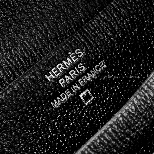 渋谷並木橋店】HERMES エルメス 二つ折り財布 ベアンコンパクト 黒