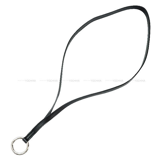 HERMES エルメス ストラップ ネックストラップ PM 黒 (ブラック