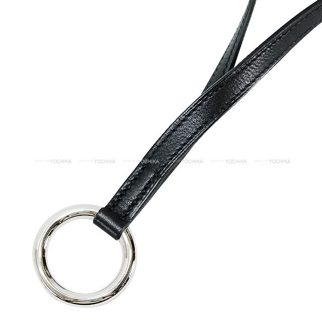 HERMES　エルメス　ストラップ HERMES エルメス ストラップ ネックストラップ PM 黒 (ブラック