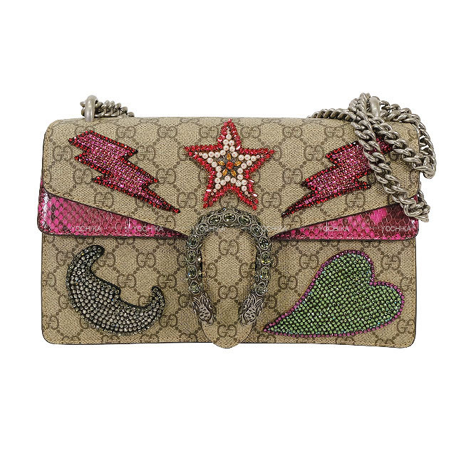 GGデュオニソス　チェーンバッグ GUCCI グッチ ショルダーバッグ チェーン デュオニソス ナチュラル